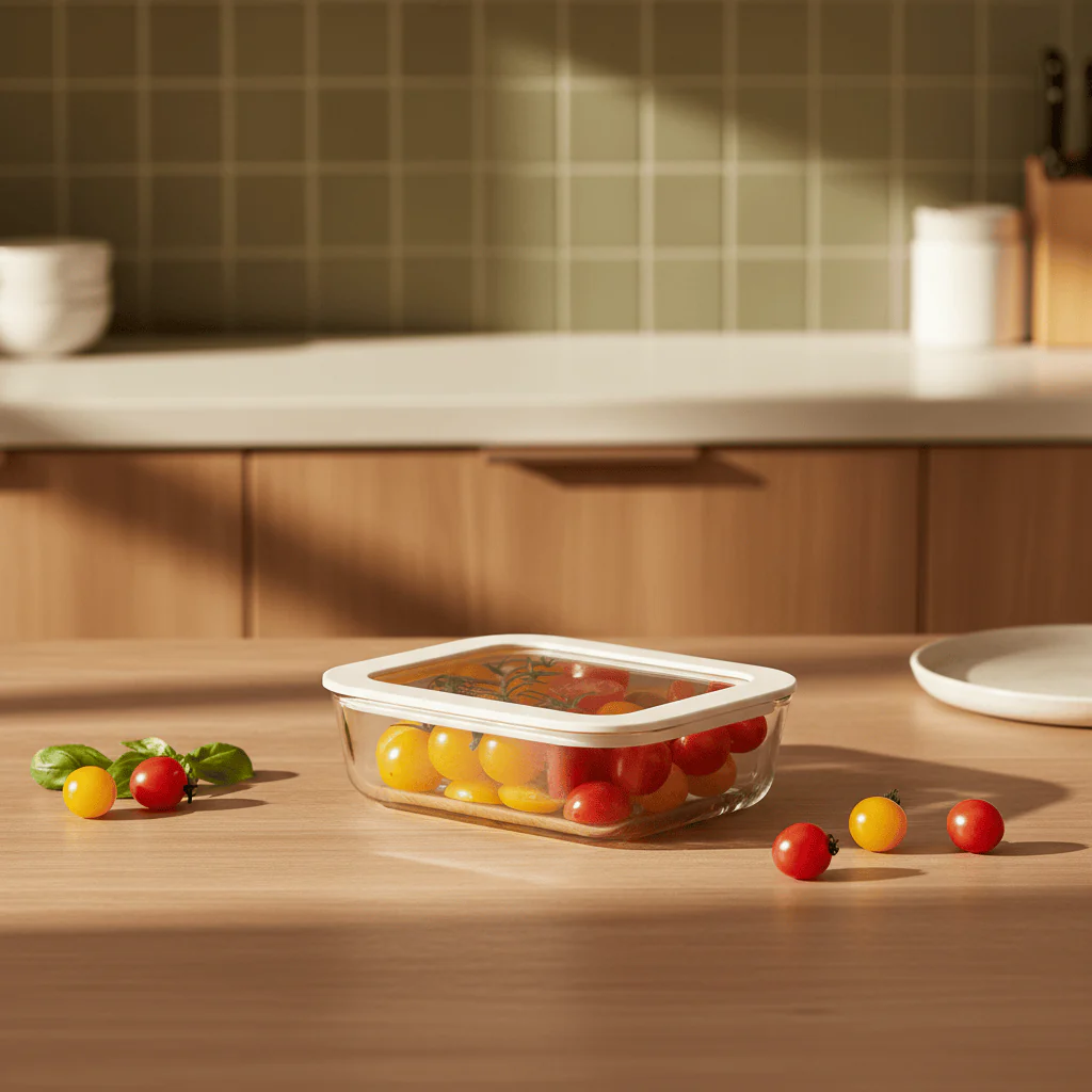 Square Glass Food Storage Container - Image 3